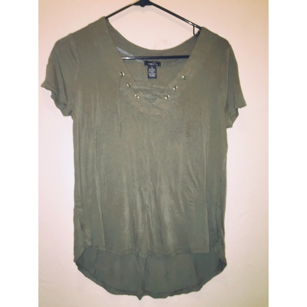 Olive green tee